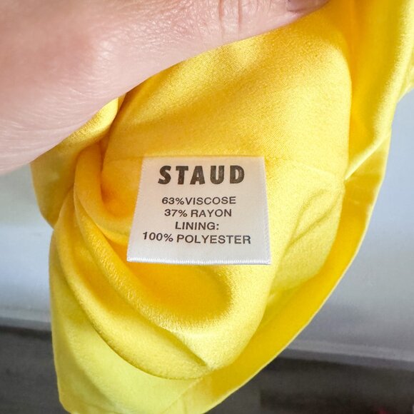 Staud Yellow Floral Mini Dress 6 - Picture 6 of 7